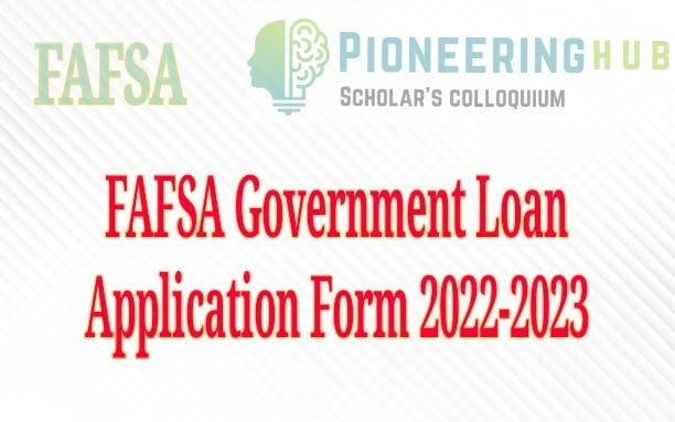 FAFSA Government Loan Application Form